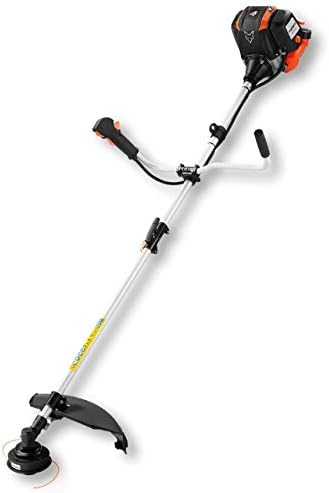 FUXTEC Benzin Motorsense FX-4MS142, leistungsstarker 4-Takt-Rasentrimmer mit 320 mm Schnittkreis für effiziente Gartenpf