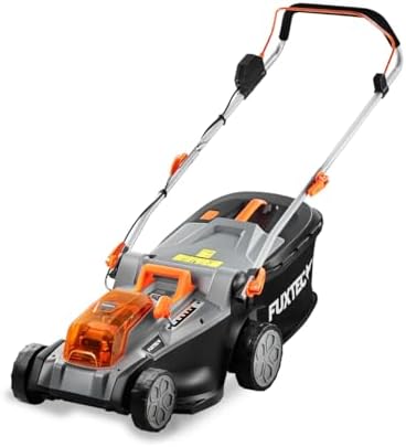 FUXTEC 40V Akku Rasenmäher E2RM37 – 37cm Schnittbreite, kabellos & variabel einstellbare Schnitthöhe für einen perfekten