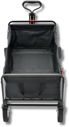 FUXTEC Bollerwagen FX-CT100 schwarz – faltbarer Transportwagen, 75kg, ideal für Kinder beim Strand, Ausflügen & Festival