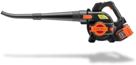 FUXTEC 40 Volt 2in1 Akku-Laubbläser/-Sauger Set – Leistungsstarker Laubhäcksler für müheloses Laubfahren im Garten!