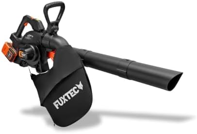 FUXTEC 40 Volt 2in1 Akku-Laubbläser/-Sauger Set – Leistungsstarker Laubhäcksler für müheloses Laubfahren im Garten!