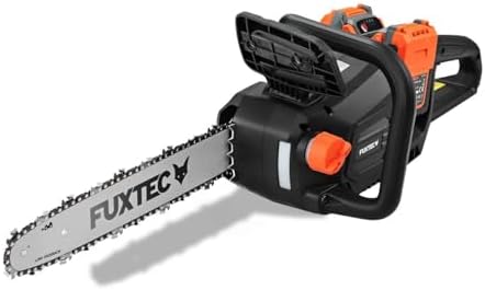 FUXTEC 40V Akku Kettensäge FX-E2KSSET – Leichte 14 Zoll, 15 m/s für effizientes Schneiden im Garten