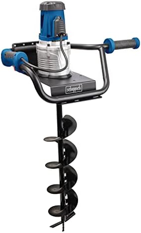 Scheppach Elektro Erdbohrer EEB1500 – Handlicher Gartenbohrer mit 1200W Leistung für abgasfreie 150mm Bohrlöcher