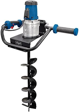 Scheppach Elektro Erdbohrer EEB1500 – Handlicher Gartenbohrer mit 1200W Leistung für abgasfreie 150mm Bohrlöcher