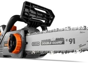 FUXTEC Akku Kettensäge 20V FX-E1KS20 – 10" Schwert für Garten- und Holzarbeiten, 5 m/s Kettengeschwindigkeit