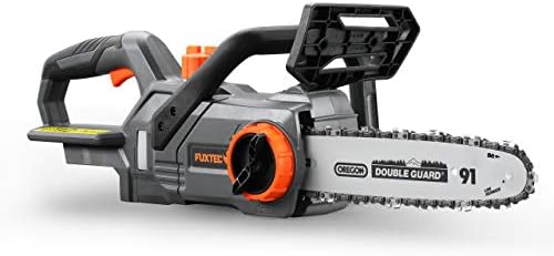FUXTEC Akku Kettensäge 20V FX-E1KS20 – 10" Schwert für Garten- und Holzarbeiten, 5 m/s Kettengeschwindigkeit