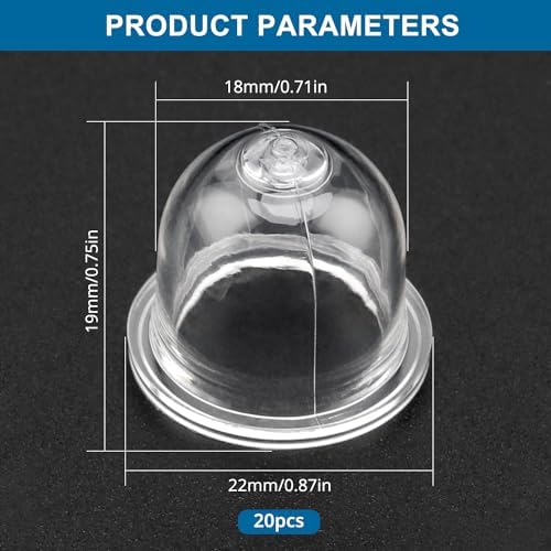 VooGenzek 2 Stück Universal Benzinfilter Kit für Freischneider, Trimmer und Mäher – Robuste Kraftstoffleitung mit Dichtu