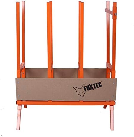 FUXTEC Sägebock FX-SH|0 - Stabiler Metall Sägebock für Kettensägen, ideal für Brennholz im Garten