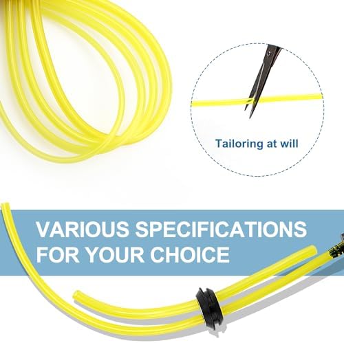 VooGenzek 2 Stück Universal Benzinfilter Kit für Freischneider, Trimmer und Mäher – Robuste Kraftstoffleitung mit Dichtu