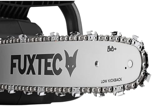 FUXTEC 40V Akku Kettensäge FX-E2KSSET – Leichte 14 Zoll, 15 m/s für effizientes Schneiden im Garten