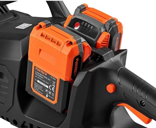 FUXTEC 40V Akku Kettensäge FX-E2KSSET – Leichte 14 Zoll, 15 m/s für effizientes Schneiden im Garten