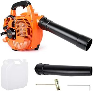 Benzin Laubbläser kabellos mit 270 km/h Luftstrom - handlicher Gartenbläser für Terrasse und Garten