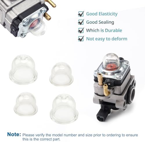 VooGenzek 2 Stück Universal Benzinfilter Kit für Freischneider, Trimmer und Mäher – Robuste Kraftstoffleitung mit Dichtu