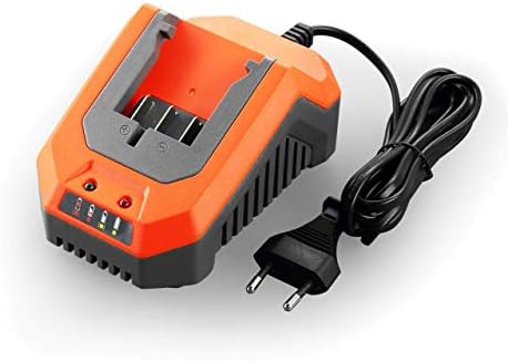 FUXTEC Li-Ion Doppel-Schnell-Ladegerät 2,4A für 20V Gartengeräte –Effizientes Laden für 2Ah & 4Ah Batterien