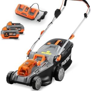 FUXTEC Akku Rasenmäher 40V 43cm mit variabler Schnitthöhe – kabellos für Ihren gepflegten Garten!