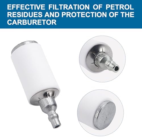 VooGenzek 2 Stück Universal Benzinfilter Kit für Freischneider, Trimmer und Mäher – Robuste Kraftstoffleitung mit Dichtu