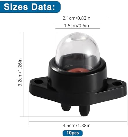 VooGenzek 2 Stück Universal Benzinfilter Kit für Freischneider, Trimmer und Mäher – Robuste Kraftstoffleitung mit Dichtu