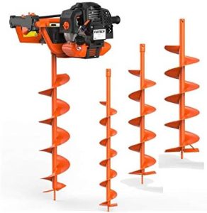 Fuxtec Benzin Erdbohrer FX-EB152 – 3 PS, 3 Bohraufsätze für präzise Erdarbeiten, inkl. Ölkontrollfenster