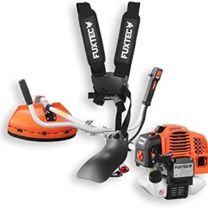 FUXTEC FX-MS162 Benzin Motorsense 2in1 Trimmer – 62cc, 3,5PS mit Profi-Tragegurt für einfache Pflege im Garten