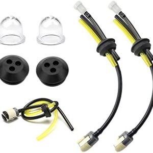 Benzinschlauch Dichtung für Motorsense - Dreiloch Benzinfilter Kit, Universal Ersatzteile für Erdbohrer & Heckenschneide