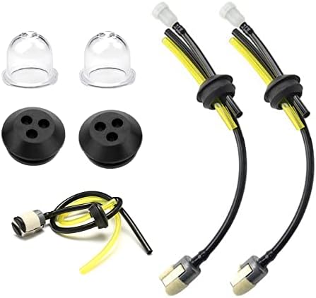 Benzinschlauch Dichtung für Motorsense - Dreiloch Benzinfilter Kit, Universal Ersatzteile für Erdbohrer & Heckenschneide