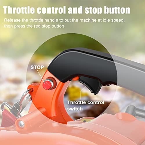 Benzin Laubbläser kabellos mit 270 km/h Luftstrom - handlicher Gartenbläser für Terrasse und Garten