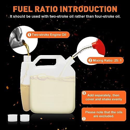 52CC Benzin-Erdlochbohrer für Gartenprojekte – 2-Takt Handbohrer mit 3 Bohrdurchmessern und 1.2L Kraftstofftank