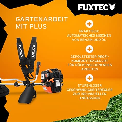 FUXTEC Benzin Motorsense FX-4MS142, leistungsstarker 4-Takt-Rasentrimmer mit 320 mm Schnittkreis für effiziente Gartenpf