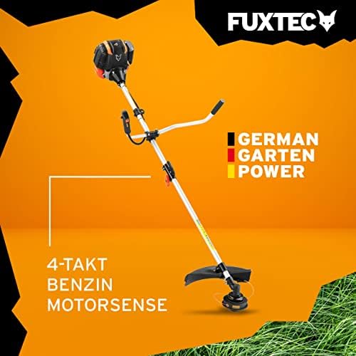 FUXTEC Benzin Motorsense FX-4MS142, leistungsstarker 4-Takt-Rasentrimmer mit 320 mm Schnittkreis für effiziente Gartenpf