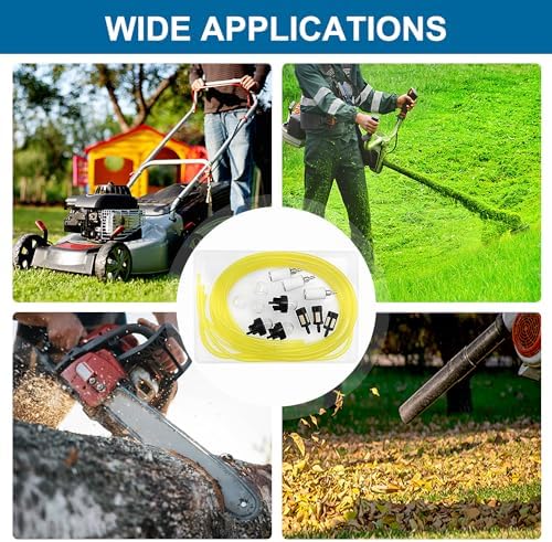 VooGenzek 2 Stück Universal Benzinfilter Kit für Freischneider, Trimmer und Mäher – Robuste Kraftstoffleitung mit Dichtu