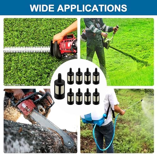 VooGenzek 2 Stück Universal Benzinfilter Kit für Freischneider, Trimmer und Mäher – Robuste Kraftstoffleitung mit Dichtu