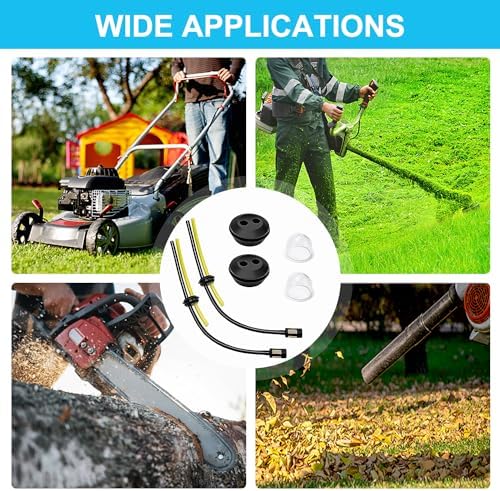 VooGenzek 2 Stück Universal Benzinfilter Kit für Freischneider, Trimmer und Mäher – Robuste Kraftstoffleitung mit Dichtu